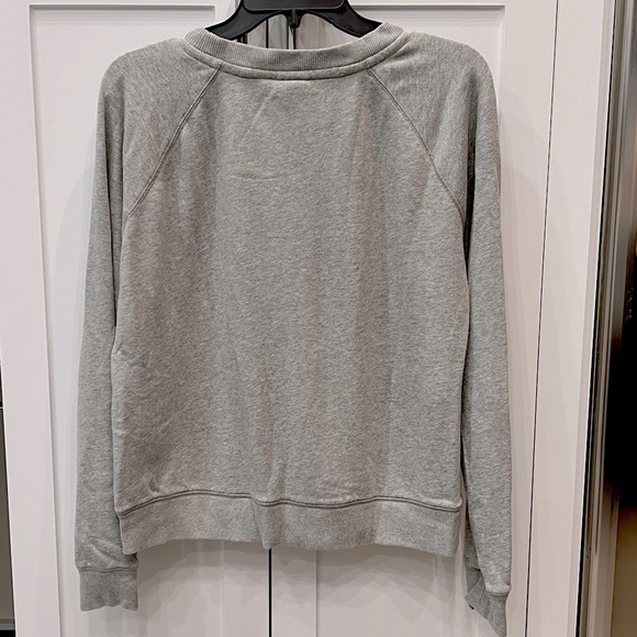 PINK Victoria’s Secret Gray Puffed “PINK” Crewneck Sweatshirt - Picture 7 of 7